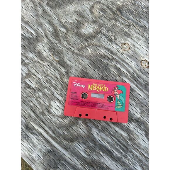 RETRO Disney The Little Mermaid Cassette Read Along Story, Under‎ the Sea- Ariel - Picture 1 of 3